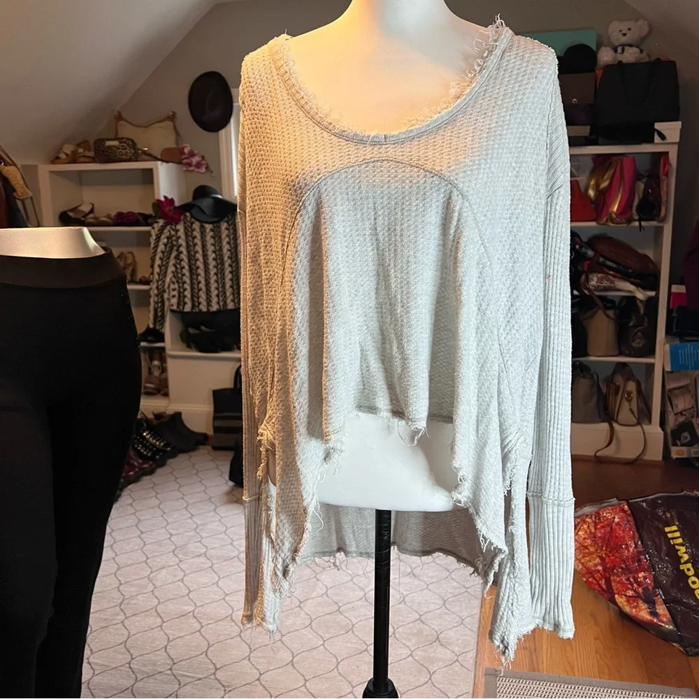Free People Ventura Thermal Boho Tunic Top Size XS - Picture 8 of 8